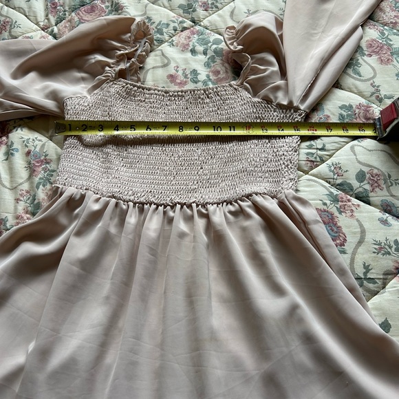 Elegant Blush Midi Dress - Picture 10 of 14